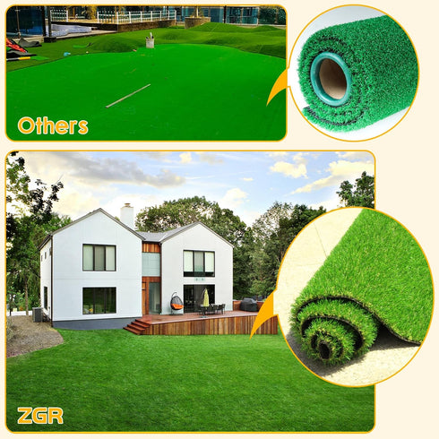 3' 5' 0.8" Artificial Grass Turf Lawn x Outdoor Rug, Premium Realistic Turf for Garden, Yard, Home Landscape