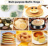 6 Pack Crumpet Rings, Nonstick English Muffin Rings, 4"-Round Stainless Steel Tart Molds for Cooking Baking