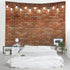 WODEJIA Red Brick Wall Print Fabric Tapestry Decorative Wall Art Tablecloth Bedspread