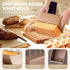 Dipanist 2Pack 2.2LB Large Bread Pan with Lids Dough Capacity, Non-Stick Carbon Steel Bread Pans for Homemade Sandwich