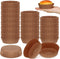 Uiifan 50 Pack Disposable Round Cupcake Liners, Paper Baking Cups for Microwave Oven Safe Paper Bakeware