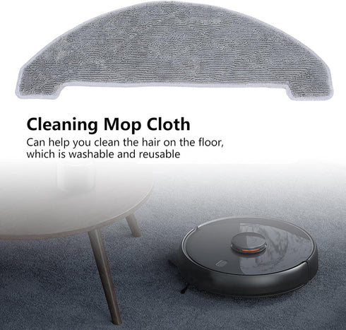 GLOGLOW 4Pcs Replacement Mop Cloths, Robot Vacuum Mop Cloths for S9 Robotic Vacuum AccessoriesSweepers & Accessories