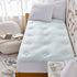 Hansleep Memory Foam Twin Size Mattress Topper - Gel Twin Mattress Pad with Deep Pocket, 39x75 Inches, White