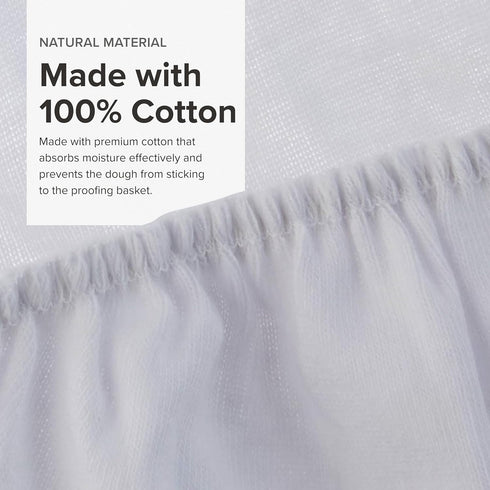 Frieling Brotform Liner Round 10", 100% Cotton