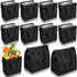 Locmeo 10 Pack Large Insulated Grocery Bags Reusable Shopping Bags with Zippered Top
