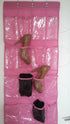 WZYuan 24-Pocket Over The Door Shoe Organizer (Pink)