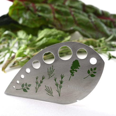 Norpro Stainless Steel Herbs Stripper and Chopper with Cover, 1 Piece, 4.75" x 2.88"