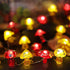 Lights-3D 7ft 20 Dimmer- JASHIKA Mushroom Dcor Fairy String Mushroom Lights USB Plug in or Battery Operated LED