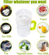 HOCTRAKA 200 1.5-Quart Multiple Usage Food Strainer Greek Yogurt Strainer Maker with Micron Nylon Cheesecloth Bag Food