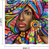 African American Woman Shower Curtain, Waterproof Polyester Bathroom Decor Set with 12 Hooks, 72 x 72 Inches
