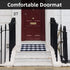 SEEKSEE Cotton Buffalo Plaid Rug 27.5"x43" Navy Blue and White Checked Washable Doormats for Indoor Outdoor