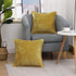 decorUhome Chenille Soft Throw Pillow Covers 18x18 Set of 2, Farmhouse Velvet Neutral Decorative Covers for Couch Sofa