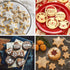 Cookie Cutter 12PCS, Flower Heart Star Biscuit Cracker Cutters, Foodgrade Stainless Steel, Different Shape Size