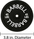 Barbell Bumper Plate Drink Coasters Set of 6, Round Black Silicone Coasters for Drinks, Gym Gifts