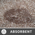 Yimobra Bathroom Rugs Mat, Extra Soft Non-Slip Water Absorbent Thick Floor Mats, 24" x 20", Brown&White
