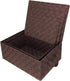 Sorbus Set of 3 Hand-Woven Storage Baskets with Lid for Organizing