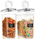 Shazo 2 Pack (15.4 Oz Cereal Capacity) Small Airtight Cereal Containers Storage