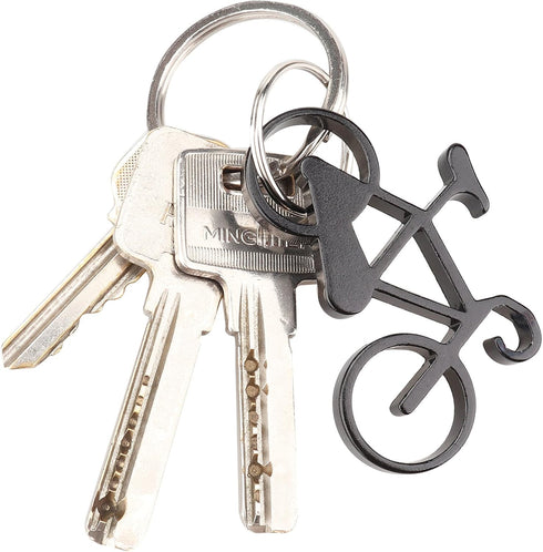 SWATOM Bicycle Bottle Opener with Keychain, 6PCS Accessories