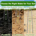 12 Inch 50 11 AAGUT Garden Stakes PCS Fence Ground Stake Heavy Duty Yard Landscape Staples Galvanized Tent Spikes Ga