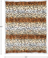 Lavish Home Fleece Sherpa Throw Blanket, Ultra Soft Plush, 50" x 60", Tiger Set of 1