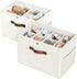 Budding Joy 2 Pack Shoe Organizer for Closet, Clear Foldable Shoe Storage