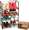 Sundaze Shoe Rack - 4 Tier Shoe Rack for Closet, Sturdy Stackable