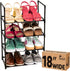 Sundaze Shoe Rack - 4 Tier Shoe Rack for Closet, Sturdy Stackable