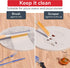 26 Pizza Oven Brush with Stone Scraper, Stainless Steel Bristles, Extra Long Handle, Compatible with Ooni Ovens