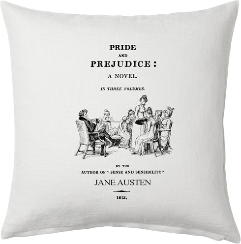 Universal Zone Pillow Cover, Pride and Prejudice by Jane Austen, Book Pillow Cover