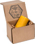 BeeTheLight Beeswax Pillar Candle - 100% Pure Bees Wax, Choose Size and Color, 24 Hour Burn Time, Unscented