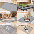 Silicone Coffee Maker Mat with Lip, 19.7'' x 15'' Heavy Duty Tray for Countertops, Espresso Accessory for Automatic