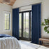 63 Inches 52x63 2 Set Navy Blue Velvet Curtains Long for Bedroom Nursery Room Darkening Thermal Insulating Window Satin
