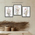 Gubrandin 3PCS (8x10 inchUnframed), Wildflower Nursery Decor Boho Nursery Wall Art Prints Artwork Paintings for Home