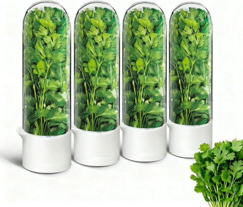 UEOZ Herb Keeper for Refrigerator, Herb Saver for Refrigerator, Vegetable Preservation Bottle for