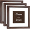 8x8 Picture Frame Set of 3 with Real Glass for Pictures 5x5