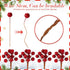 Knitgrip 500 10 mm Pcs Artificial Holly Berries, Mini Christmas Fake Berry with Stem Berry Picks for Xmas Tree Home