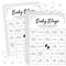 Baby Shower Bingo Game, 50 Bingo Cards Perforated Calling Cards Bingo Games