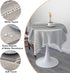36x36 Inch Small Waterproof Cotton Linen Washable Tablecloth Farmhouse Wrinkle Free Square Burlap Table Cloths Grey