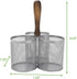 Mind Reader Silverware Holder - Utensil Organizer Caddy - Metal Mesh - 7.5" L x 7.5" W x 9.75" H - Silver