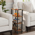 TB01BB078 TUTOTAK Small Side Table, Narrow End Table, Skinny Sofa Table, Slim Nightstand, Couch Table, Living Room, Bed