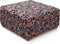 YISUN Ottoman Cover Square, Stretch Printed Ottoman Slipcover Square, Thick Storage Ottoman