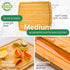 15 Inch GREENER CHEF Bamboo Cutting Board with Lifetime Replacements - Medium Wooden Chopping Board for Kitchen