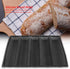 Estink Silicone Pan, Oblong Shape Bread Molds, 5 Loaf NonStick Baking Liners for French Bread Baking