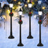 Honoson 6 Years(8 Christmas Mini Street Light Models Christmas Accessories Miniature Lamp Village Post for Dollhouse