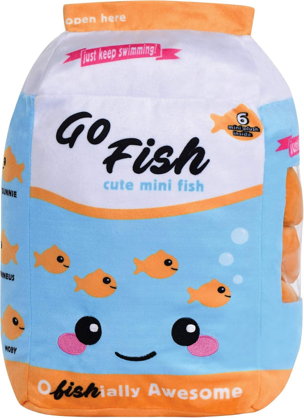 iscream Play with Your Food! Go Fish! Fleece Play Pillow Set with