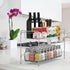 Simple Houseware 2-Tier Spice Rack Kitchen Organizer Countertop Shelf, Chrome by Simple Houseware