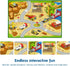 Booooom Jackson Kids Construction Site Play Rug Non-Slip Construction Vehicles Play Mat for Driving Toy Cars Daycare