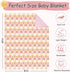 50 60 Inches Baby Blanket for Boys Girls, Super Soft Double Layer Mink Blankets with Dotted Backing, Lattice Sun