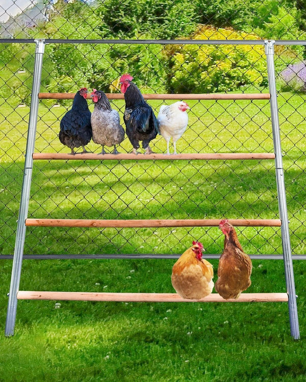 Large Chicken Perch for Coop, Roosting Bar for Hen Stand,Funny Chicken Toy