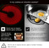 Lazy K Induction Cooktop Mat, Silicone Fiberglass Scratch Protector, Non Slip Pads, Black (7.8 inches)